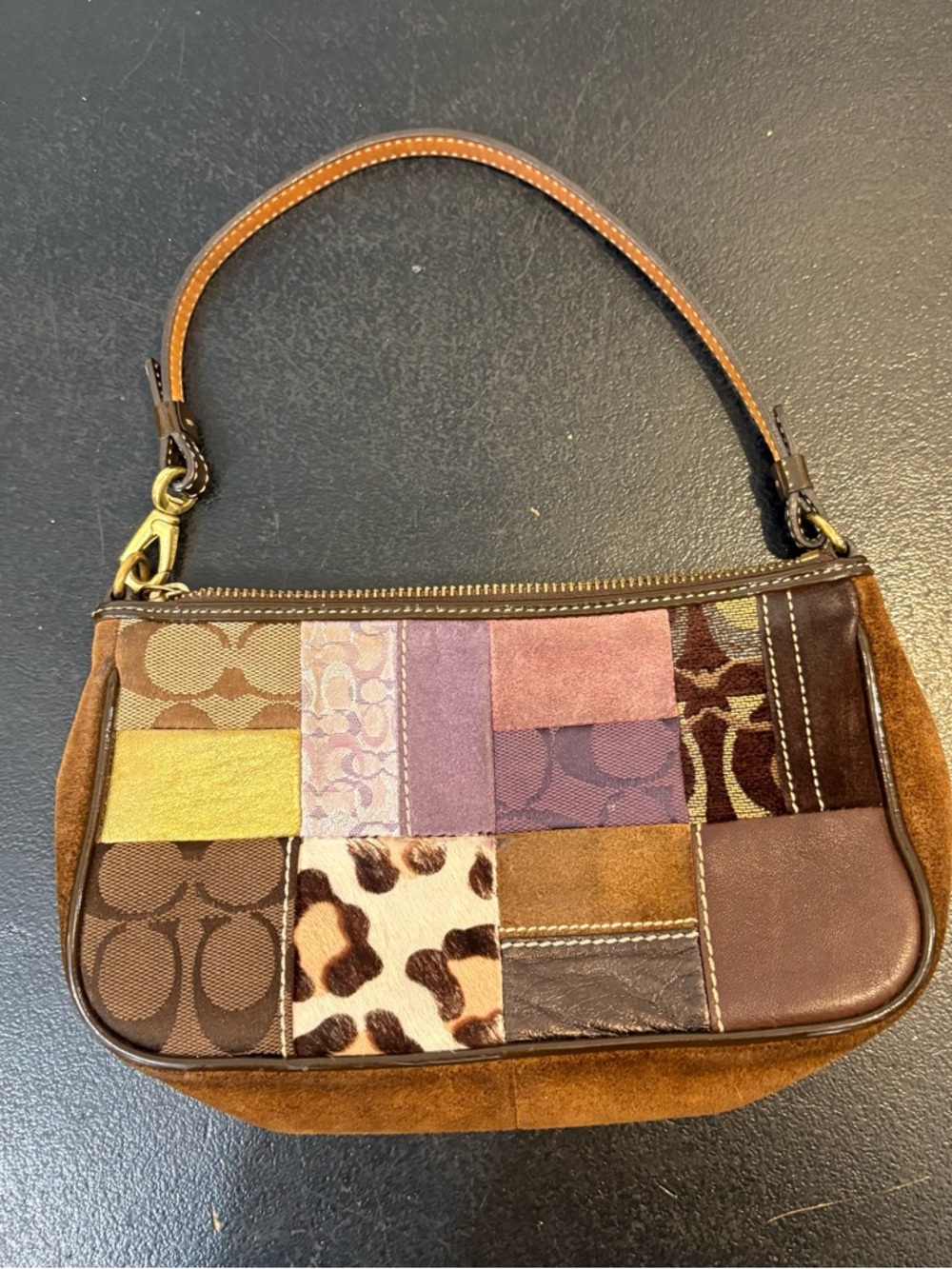 Rare Vintage Coach Holiday 2005
Patchwork Demi clutch Bag